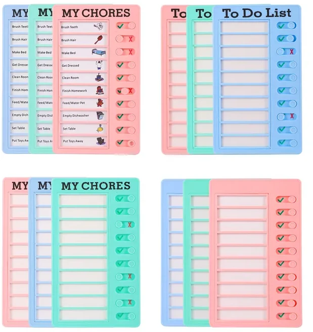 재사용 가능한 내 집안일 체크리스트 작업위원회 일일 일정 플래너 메모 모임 차트 책임 행동 자기 징계 카드, Blank notes paper