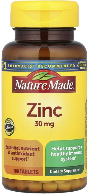 Nature Made 아연 30mg 100정, 1개 - 쿠팡