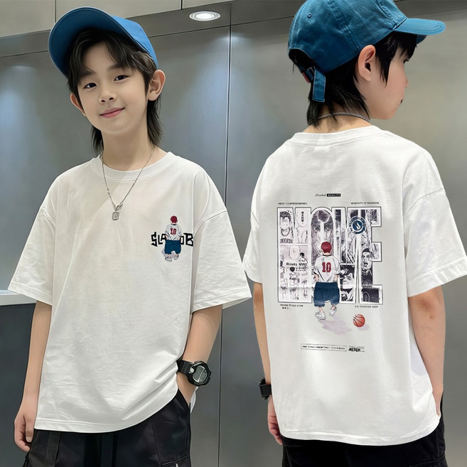 베비포 초중생 루즈핏 애니 캐릭터 반팔티 -VC3