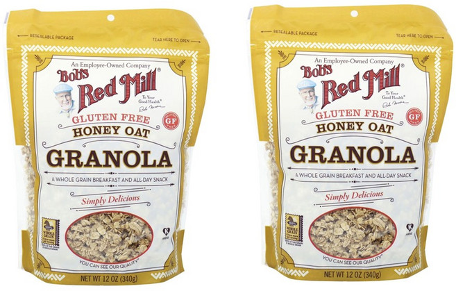 밥스레드밀 허니 오트 그래놀라 심플리 딜리셔스, 340g, 2개