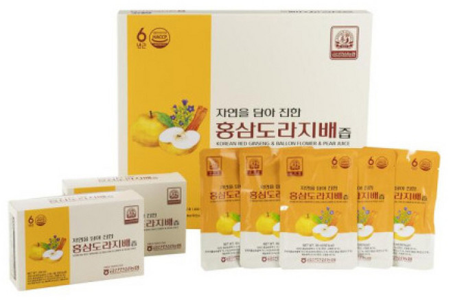 삼지원 금산인삼농협 홍삼도라지배즙 ( X 30포) 쇼핑백포함 원산지:국산