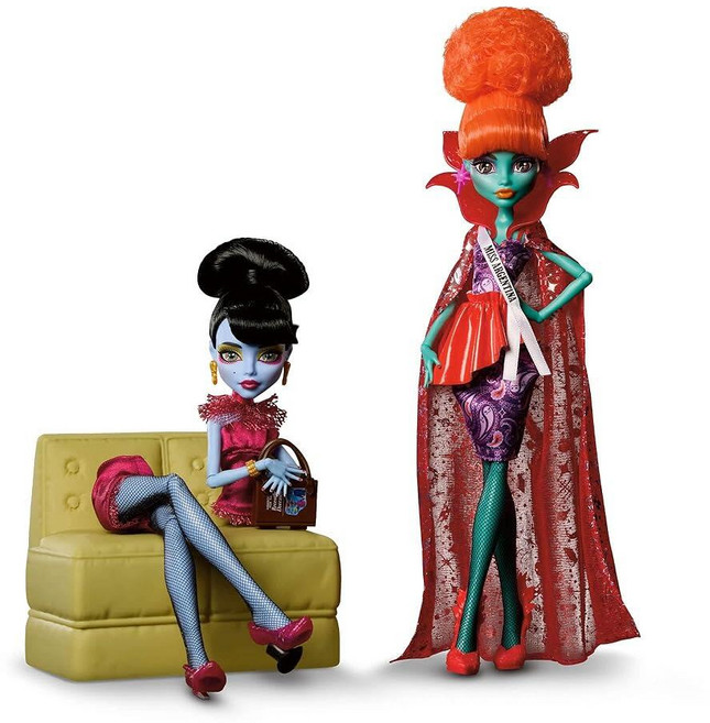 정품++ 마텔 Mattel Monster High 몬스터하이 Skullector 비틀주스 대기실 인형 세트 2팩, 정품++ 마텔 Mattel Monster High 몬스
