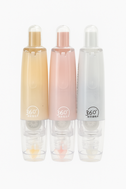 펜타입 노크식 양면테이프 360도 회전 다꾸 글루 테이프 풀 펜 3종세트