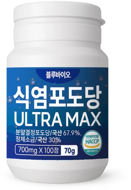 블루바이오 식염포도당 ULTRA MAX, 1개, 100정 - 쿠팡