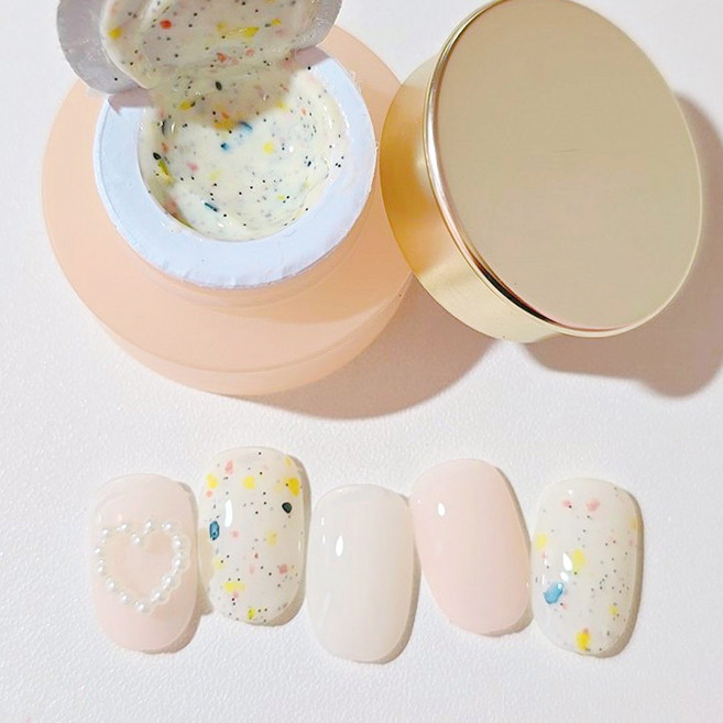 네일 글리터 컬러젤 통타입, 1개, 5g, 캔디쿠키통젤
