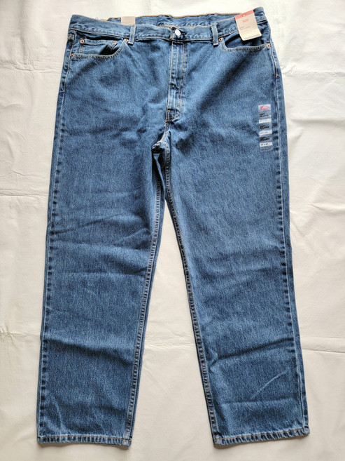 [Levi's] Men's 550 Denim Medium Blue Jeans Relaxed Fit Tapered Leg 42x30