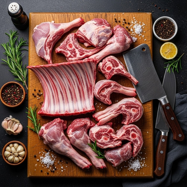 [어린 암컷] 껍질있는 염소고기 반마리 호주산 염소탕 영양식 수육 흑염소 건강식 보양식, 5kg, 1개