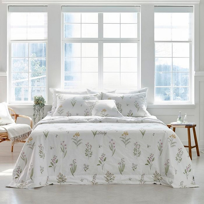 닥스 침구 인견 아몬드 퀸세트[퀼트이불패드베개커버2장]