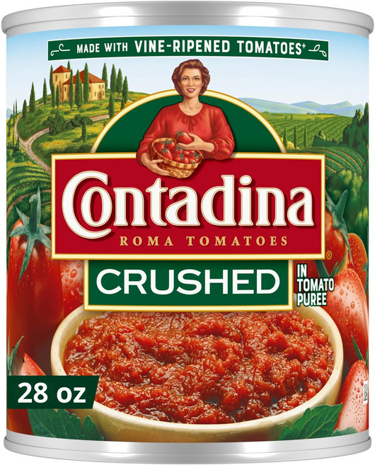 콘타디나 로마 스타일 으깬 통조림 토마토 794 g Contadina Roma Style Crushed Canned Tomatoes 28 Ounce, 794g, 1개
