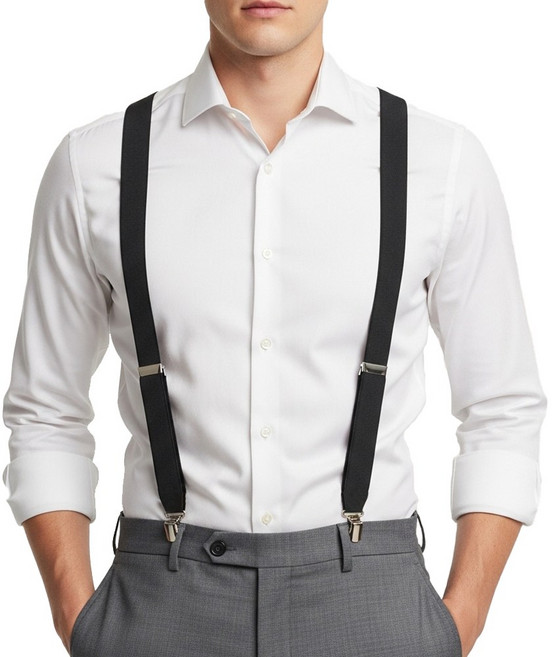 올아잇 클래식 남자멜빵 웨딩 촬영소품 서스펜더