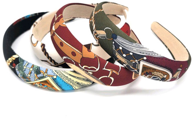 봄별 페이즐리 베이직 헤어밴드 심플 머리띠