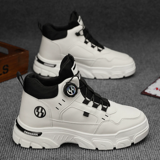 남자 하이탑 키높이 다이얼 운동화 워커화 H022