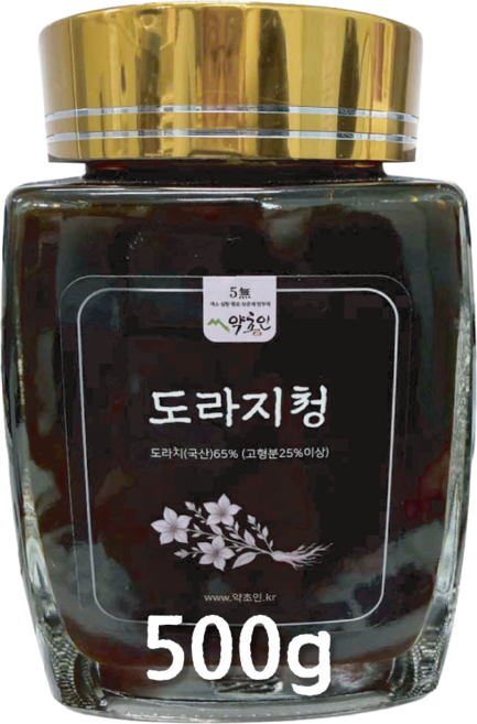 약초인 순수 도라지청, 650g, 1개