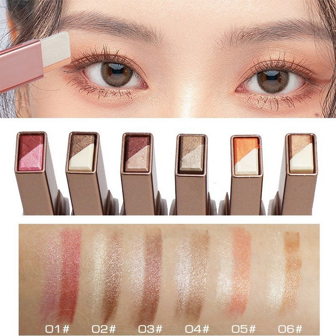 컬러링 스틱 아이섀도우 샤이닝 아이섀도우 블링블링 아이스틱 01#+02#+03#+04#+05#+06# 6종세트, 1개, 01#+02#+03#+04#+05#+06#(1세트)