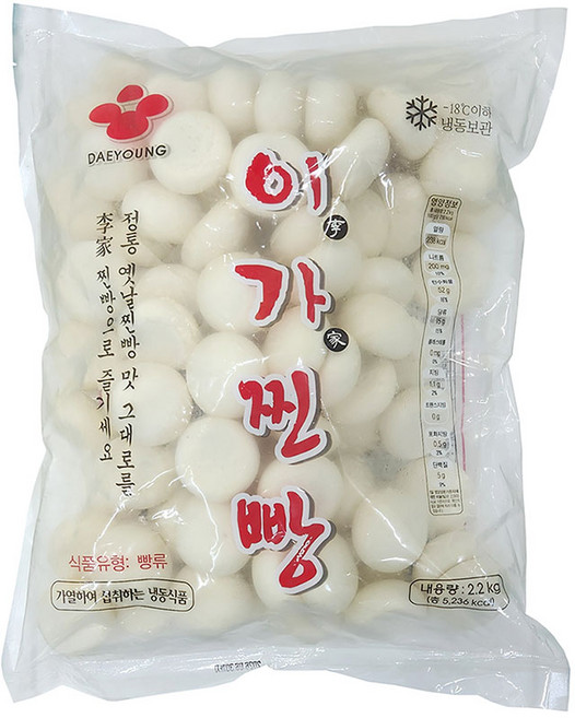 이가찐빵 옛날찐빵 미니찐빵 2.2kg, 2개
