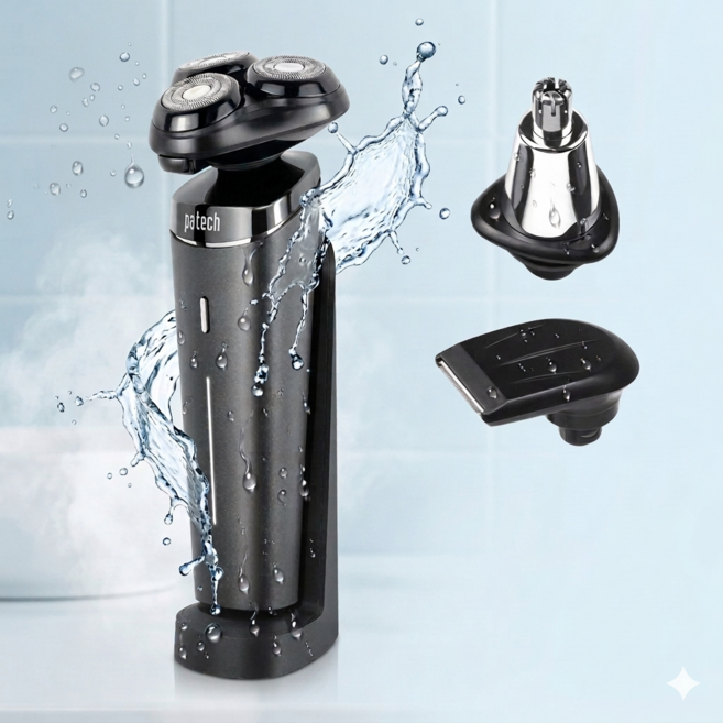 한일 파테크 방수 전기면도기 헤드교체형 PS-M8317 공식인증 협력사, 블랙, 전기면도기/ PS-M8317