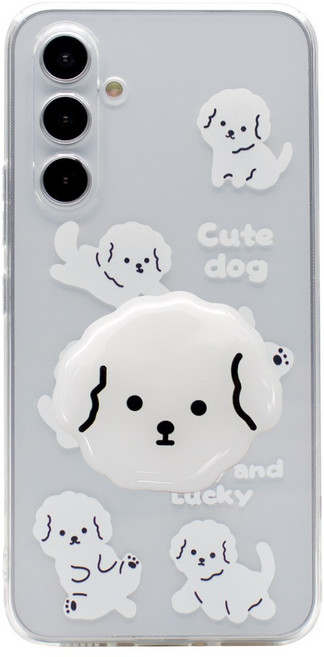 비욘드마켓 캐릭터 톡홀더 투명 휴대폰 케이스