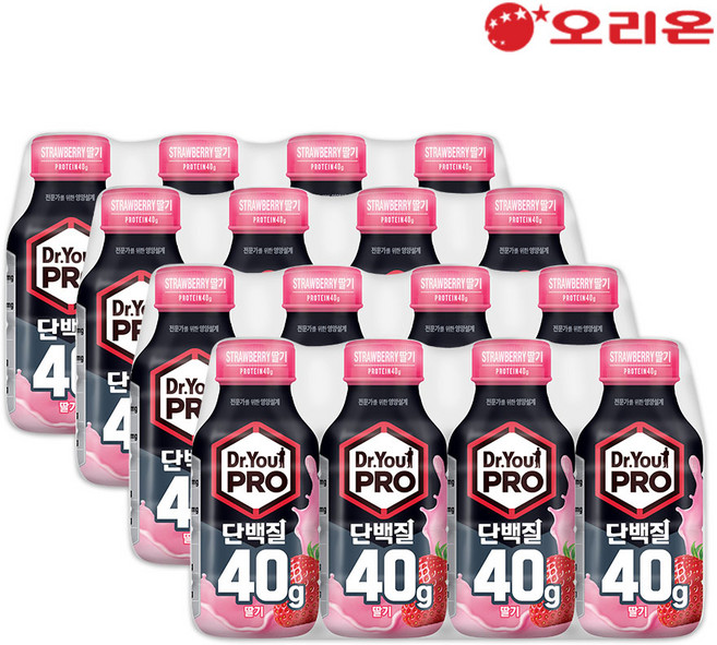 닥터유프로 단백질드링크 40g 딸기 (350ml) 16개, 350ml