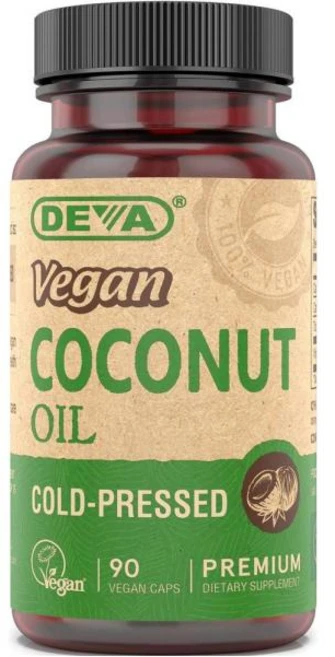 DEVA 데바 비건 코코넛 오일 90캡슐, 1개, 90정 - 쿠팡