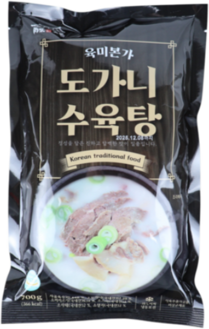 홈쇼핑 육미본가 한명숙 도가니수육탕, 700g, 10개