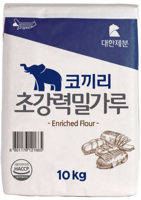 대한제분 곰표 코끼리 영양강화 초강력 밀가루 10kg, 1