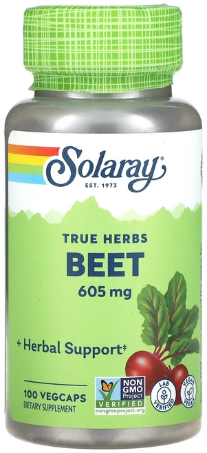 Solaray 비트 605 mg 100 베지캡, 100정, 1개 - 쿠팡