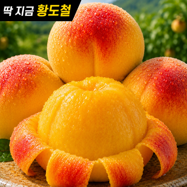 황도 복숭아 고당도 말랑이 털복숭아 산지직송, 1박스, 2kg 대과 (8과 내외)