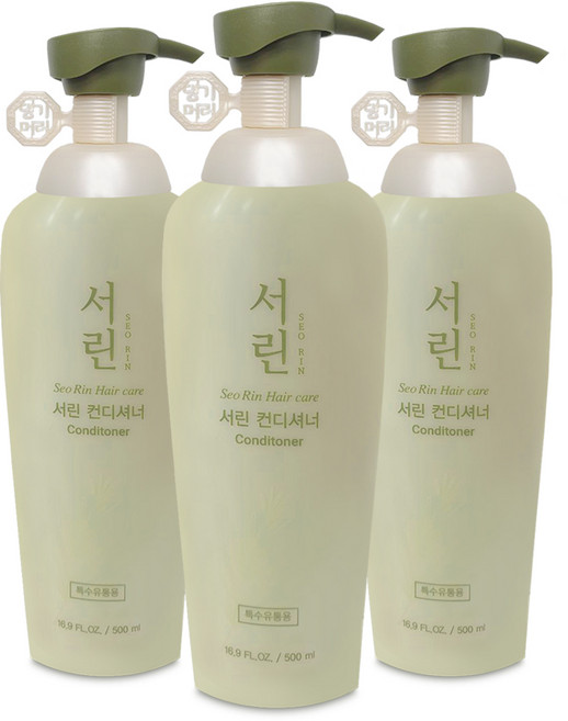 댕기머리 서린 컨디셔너, 500ml, 3개