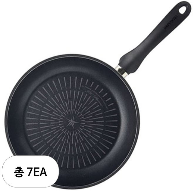 해피콜 인덕션 티타늄 IH 프라이팬, 30cm, 7개