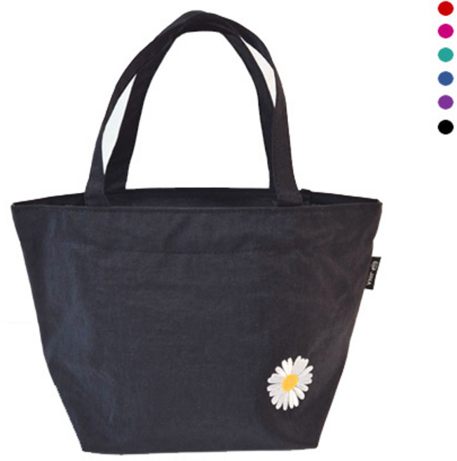 가벼운 나일론 데이지 손가방 여성미니가방 토드백