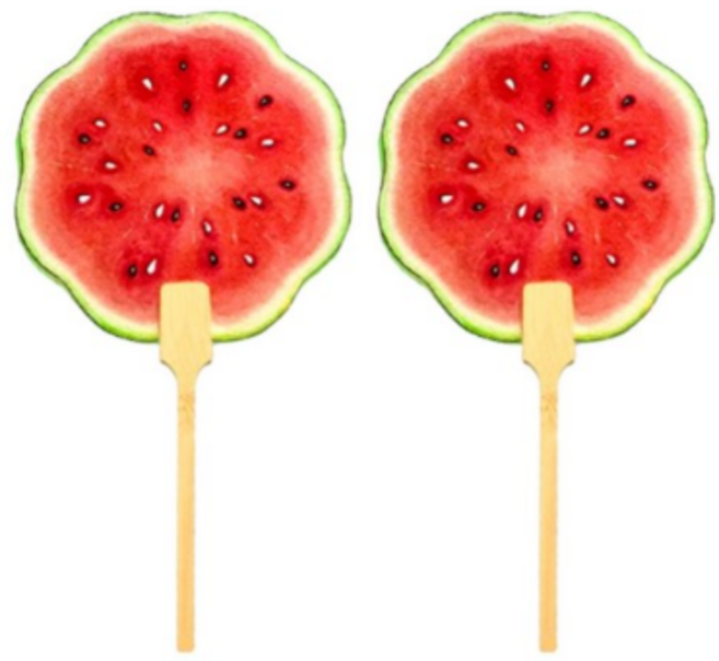 아이코어스 수박부채, COLOR MIX(색상혼합), 3세트