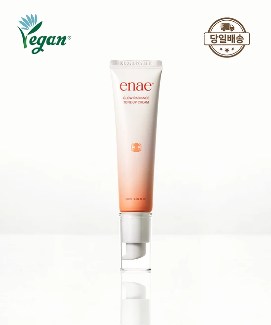 [당일배송] 이내 enae 씻지않는 톤업크림 글로우 래디언스 도자기 톤업크림, 1개, 30ml - 쿠팡