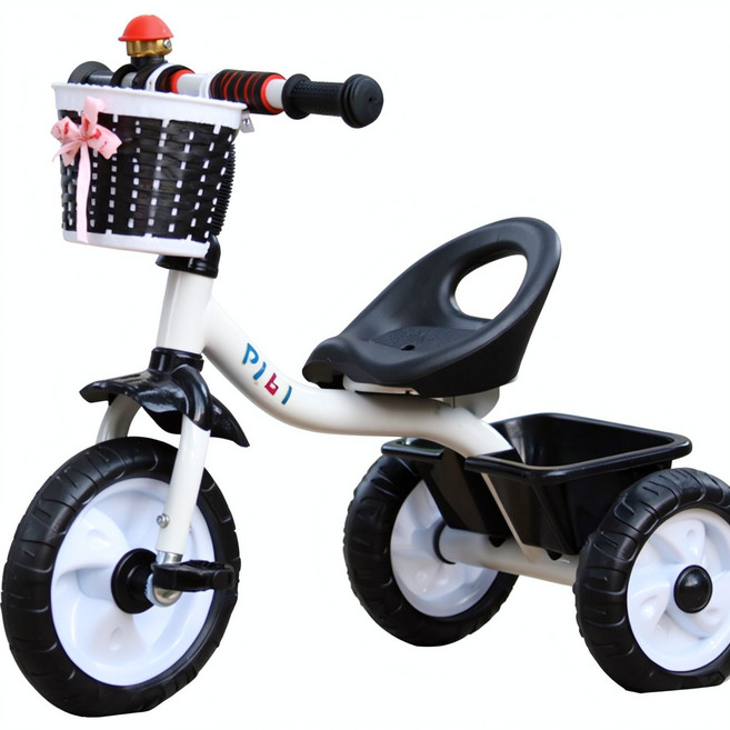 Qi Zhi Le 兒童三輪車, 經典白, 1個