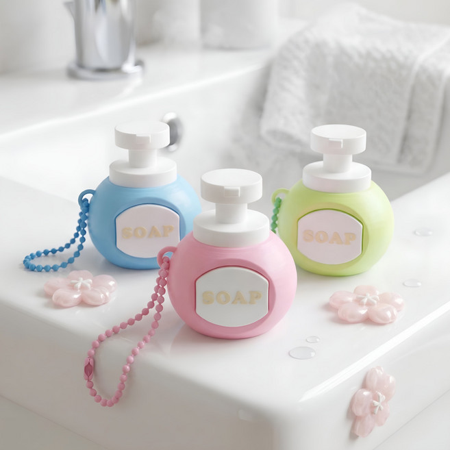 핸드워시 클리커 키링 손소독제 비누 SOAP 학생 학교 연인 친구 선물 졸업 유치원, 핸드워시 클리커 키링 ( 소다 ), 크림치즈축, 핸드워시 클리커 키링 ( 소다 )_크림치즈축