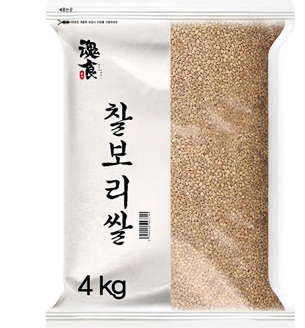 혼식 국산 찰보리쌀, 4kg, 1개