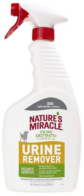 Nature's Miracle 강아지 소변 제거제 709.8ml(24온스) 효소 포뮬러, 24 Fl Oz (Pack of 1)