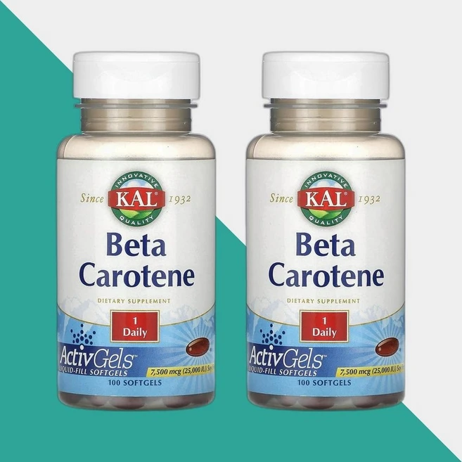 칼 베타카로틴 7500mcg 100정 비타민A Beta Carotene 2개 - 쿠팡