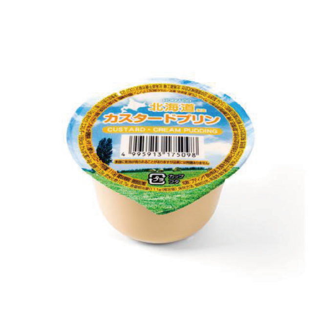 홋카이도 커스터드 푸딩, 3개, 110g