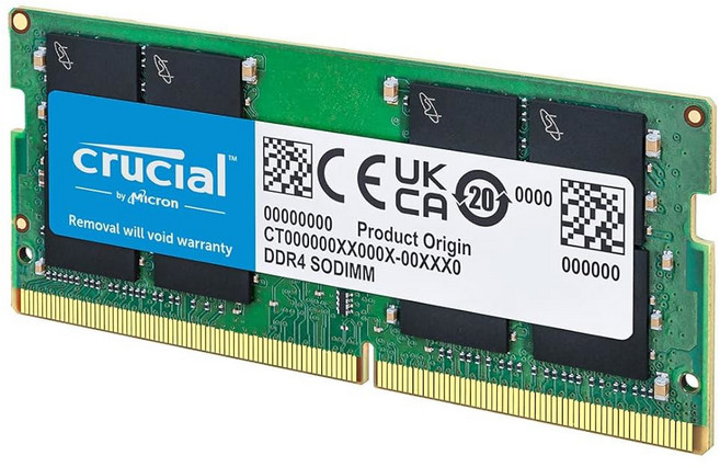 Crucial 노트북 메모리 램 32GB DDR4 CL22 (CT2K16G4SFRA32A), 3200MHz