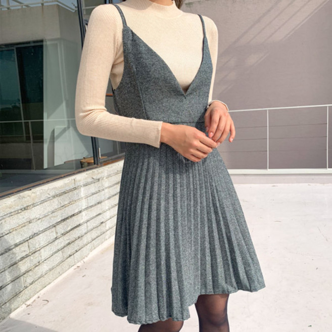 엔비룩 헤링뷔스티세트원피스