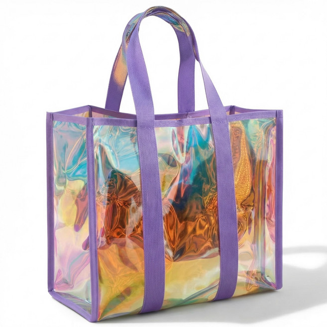 픽바이슈 투명 레이저 방수 비치백 (파우치 포함)