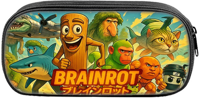 이탈리안 브레인롯 Italian brainrot 필통 펜 케이스 퉁퉁퉁 사후르 B0708, 1개, 5번필통