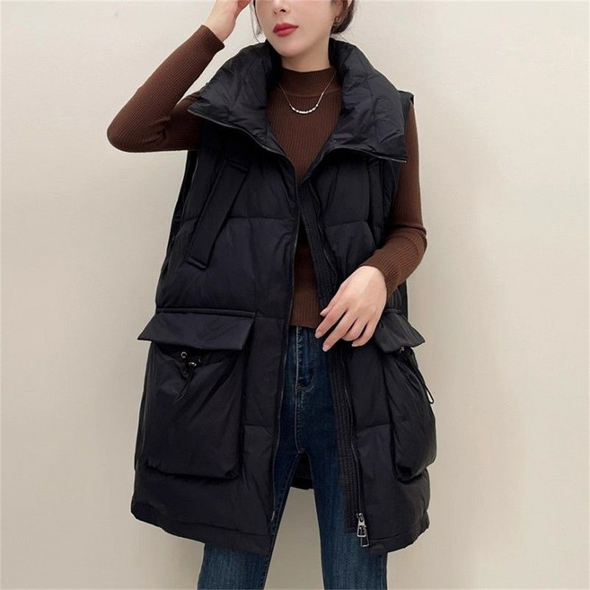 여성조끼 패딩조끼 겨울조끼 누빔 퀼팅 패딩점퍼 LCH25103039 50