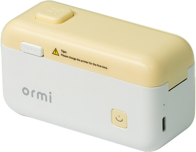오르미 라벨프린터 ILHX-04 휴대용 무선 네임스티커 라벨기, ILHX-04(버터옐로우), 1개