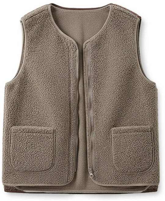 소소미도 플리스 양털 보온 경량 조끼