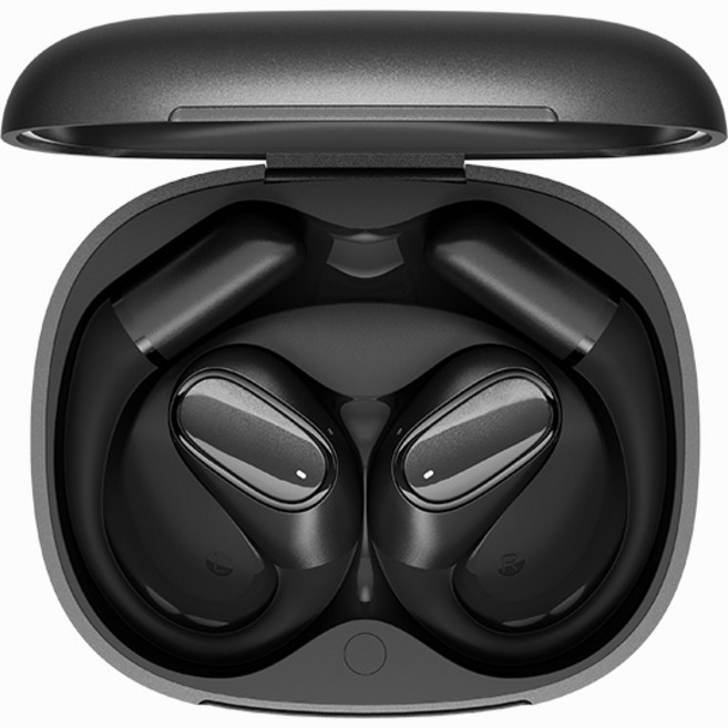 QCY RACE 오픈형 무선 블루투스 이어폰, 블랙