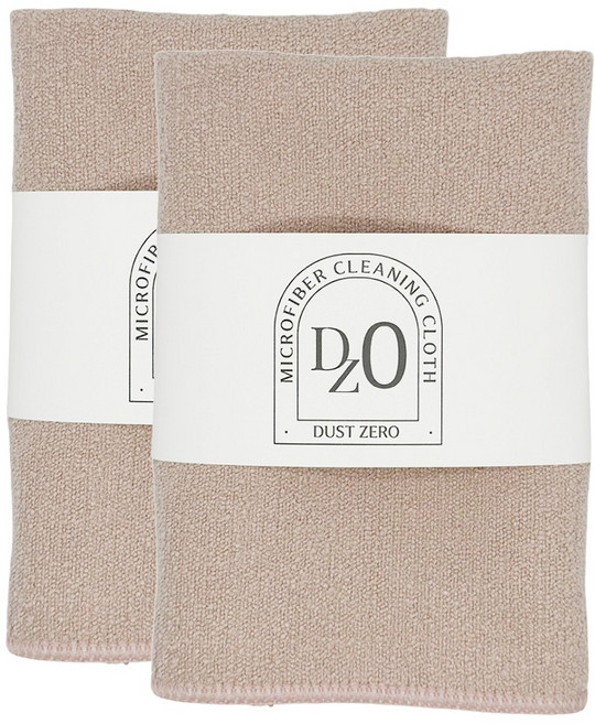 더스제로 먼지없는 국산 프리미엄 극세사 세차 수건 물흡수 행주, 핑크, 2개