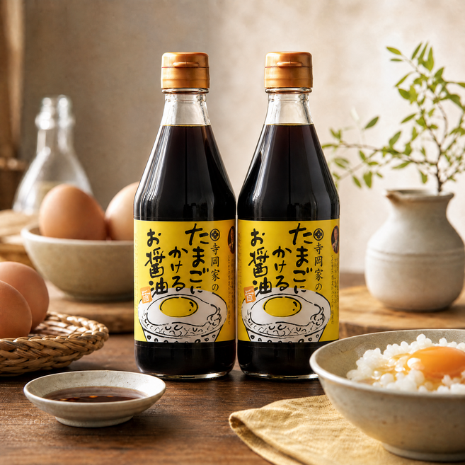 테라오카 계란에 뿌리는 간장 소스, 300ml, 2개