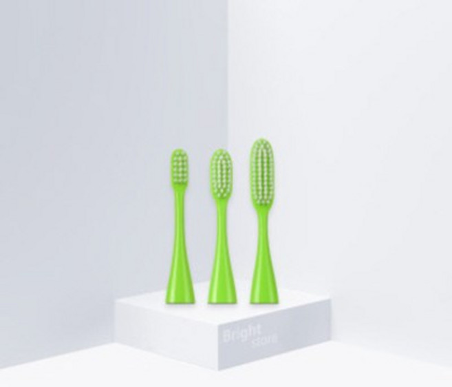 Bright 교체헤드 1세트(2개입), 2개, 06. 교체모 교정헤드 그린
