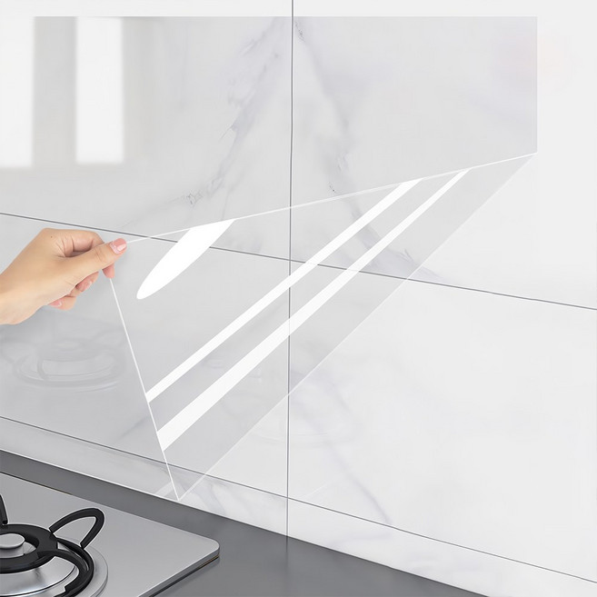 레디보드 정전기부착 주방 투명 타일시트지 60cm, 1개